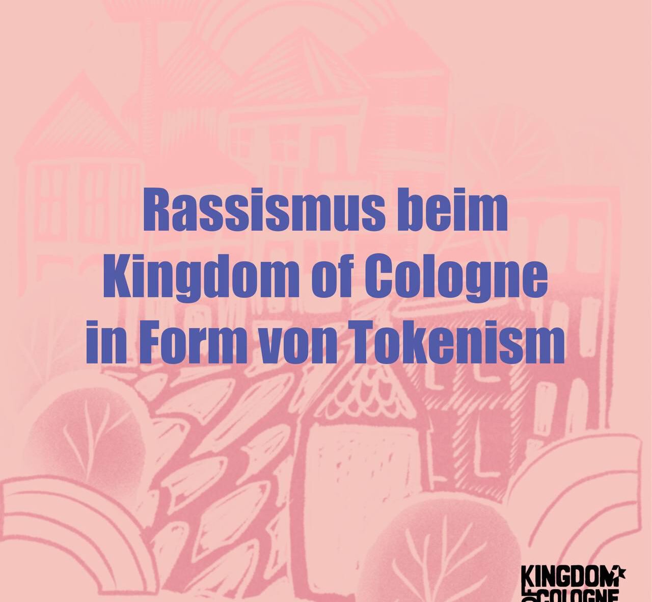 Rassismus beim Kingdom of Cologne in form von Tokenism